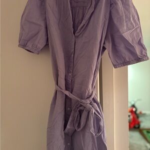 GAP Lavender Long Sleeve Dress